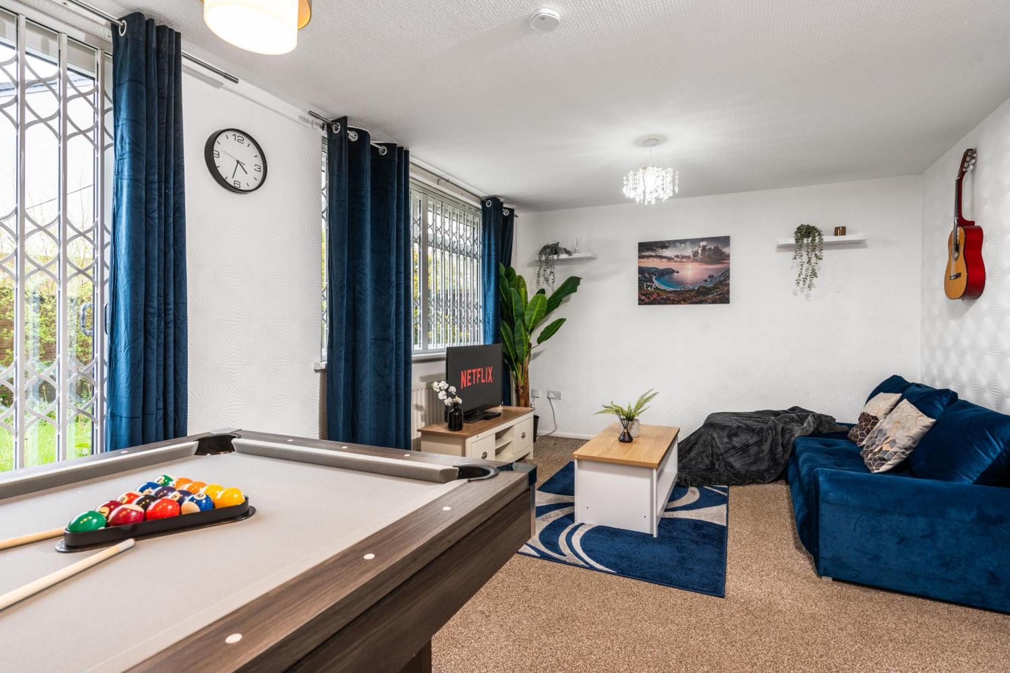 Majestic Gem - Pool Table - Coop - Etihad - Parking Villa Manchester Exteriör bild